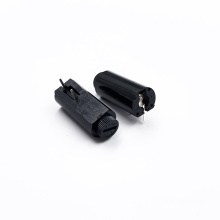 JEC JF1-206-W Screw Quick Connect Short Type DC PCB Glass Tube Type 5x20mm Black Electrical Panel Mount Fuse Holder